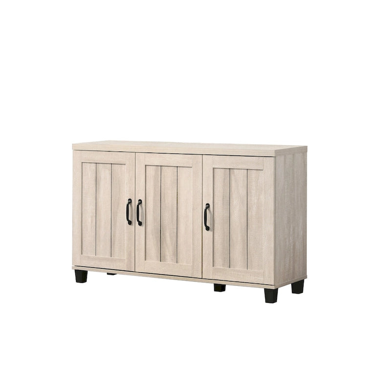 Meuble à chaussures 3 portes, 45 po, fini chêne gris poussiéreux