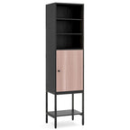 Costway Armoire Haute de Salle de Bain de 57 po avec 1 Porte et 4 Étagères - Voir Détails