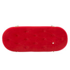 Bout de banc capitonné en velours pour salon/chambre
