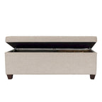 Banc de rangement pour chaussures et linge DUO 6 boutons, lin – NOVA