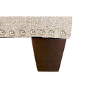 Banc de rangement pour chaussures et linge DUO 6 boutons, lin – NOVA