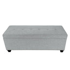 Banc de rangement pour chaussures et linge DUO 6 boutons, lin – NOVA