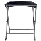 Tabouret artisanal en cuir Melton (Inde)