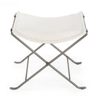 Tabouret artisanal en cuir Melton (Inde)