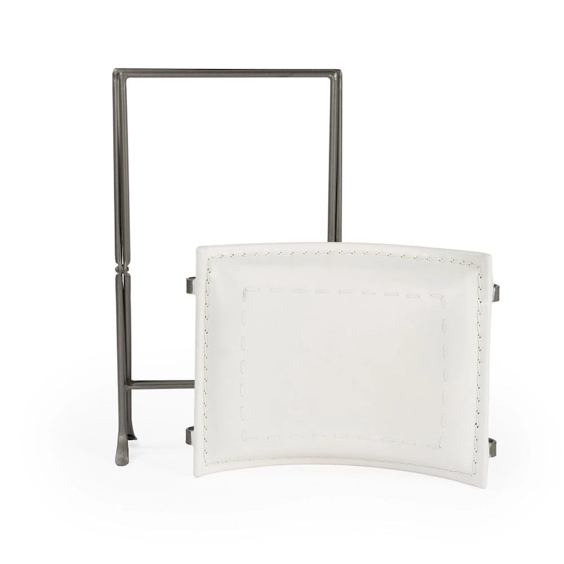 Tabouret artisanal en cuir Melton (Inde)