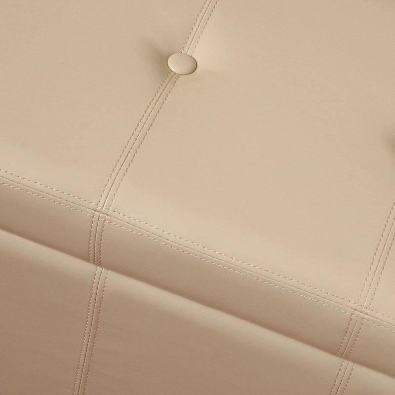Banc de rangement en bois Ariel Ivory