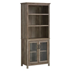 Armoire de rangement multifonctionnelle, étagère bibliothèque avec étagères réglables, présentoir pour bureau, cuisine, salon, nature