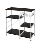 Étagère de Cuisine 35,5, Meuble de Rangement 3 Niveaux pour Micro-ondes, Marron Foncé