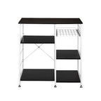 Étagère de Cuisine 35,5, Meuble de Rangement 3 Niveaux pour Micro-ondes, Marron Foncé