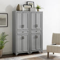 Crosley Tara 2Pc Pantry Set - 47.5W x 15D x 67.75H