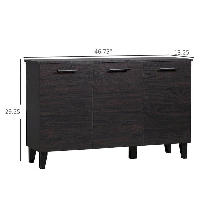 Meuble bas de cuisine, buffet avec étagère réglable, bar à café pour salon, salle à manger