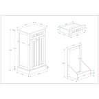 Meuble poubelle de cuisine