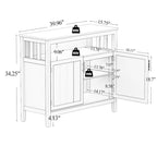 Buffets de style campagnard français, Armoires de rangement avec 2 séparateurs