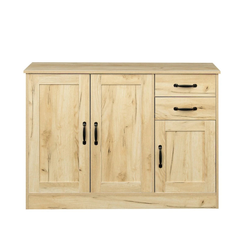 Buffets de style campagnard français, Armoires de rangement avec 2 séparateurs