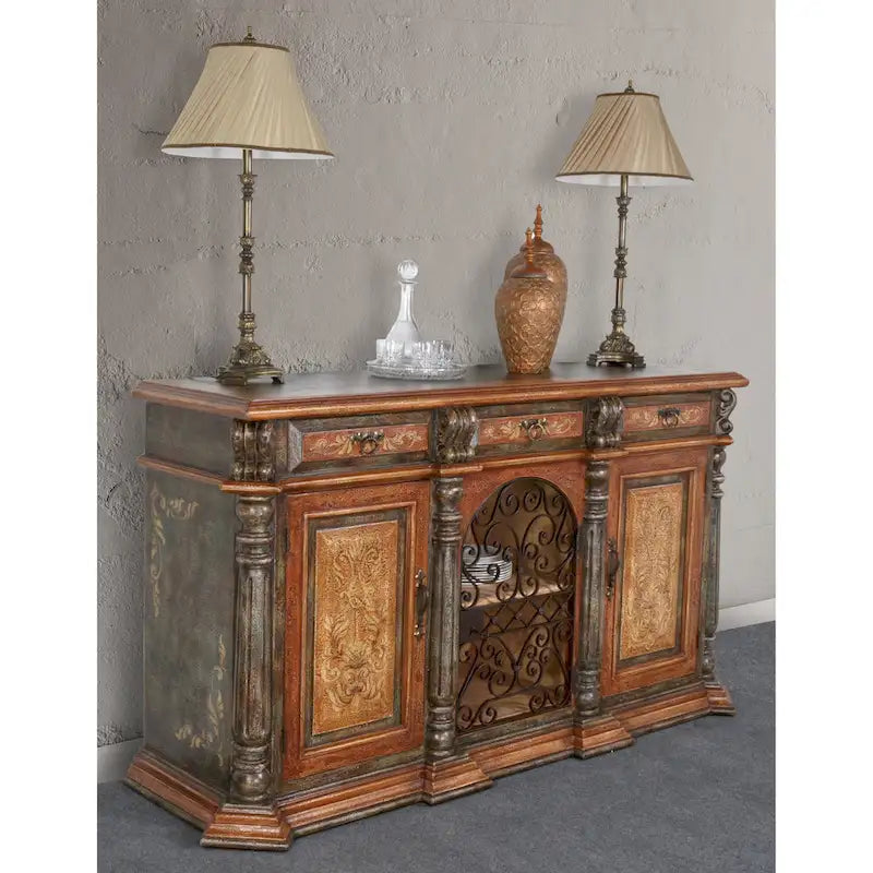 Peruvian Iron Scroll Buffet