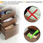 Meuble de rangement de bureau à 3 tiroirs, meuble bas de bureau avec roulettes pour chambre à coucher, salon, grain de bois marron