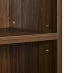 Tour de rangement multimédia à 8 niveaux, meuble de rangement CD/DVD fin avec étagères réglables, bibliothèque haute et étroite.