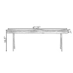 Banc d'appoint rustique en bois sculpté avec bûche naturelle