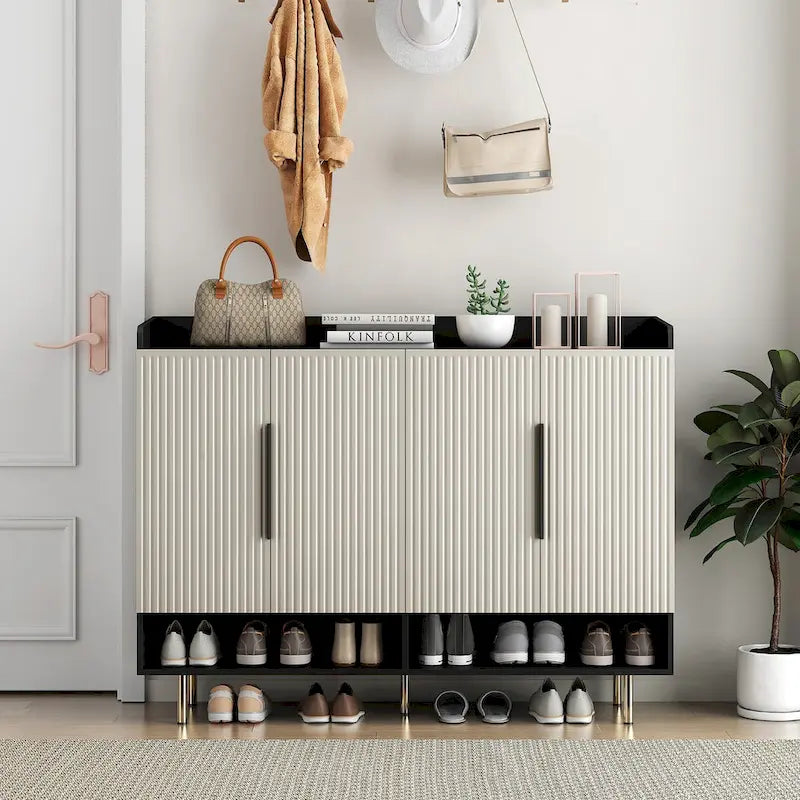 Meuble de rangement haut de salle de bain autoportant de 58,5 po, Armoire à linge