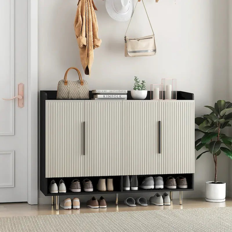 Meuble de rangement haut de salle de bain autoportant de 58,5 po, Armoire à linge