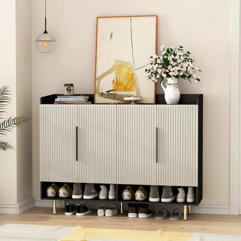 Meuble de rangement haut de salle de bain autoportant de 58,5 po, Armoire à linge