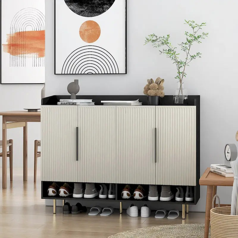 Meuble de rangement haut de salle de bain autoportant de 58,5 po, Armoire à linge