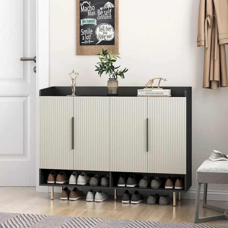 Meuble de rangement haut de salle de bain autoportant de 58,5 po, Armoire à linge