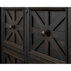 Classeur latéral en bois traditionnel, Tiroir de classement de rangement, Tiroir de classement de bureau, Entièrement assemblé Marron foncé