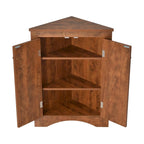Meuble de rangement de salle de bain avec étagères réglables Meuble bas autoportant – 43,7L x 43,7l x 80H cm