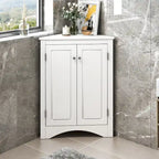 Meuble de rangement de salle de bain avec étagères réglables Meuble bas autoportant – 43,7L x 43,7l x 80H cm