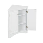 Meuble de rangement de salle de bain avec étagères réglables Meuble bas autoportant – 43,7L x 43,7l x 80H cm
