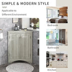 Meuble de rangement de salle de bain avec étagères réglables Meuble bas autoportant – 43,7L x 43,7l x 80H cm