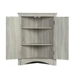 Meuble de rangement de salle de bain avec étagères réglables Meuble bas autoportant – 43,7L x 43,7l x 80H cm