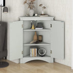 Meuble de rangement de salle de bain avec étagères réglables Meuble bas autoportant – 43,7L x 43,7l x 80H cm