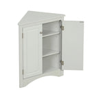 Meuble de rangement de salle de bain avec étagères réglables Meuble bas autoportant – 43,7L x 43,7l x 80H cm