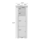 Meuble de rangement haut d'angle de salle de bain moderne en bois avec poignées métalliques
