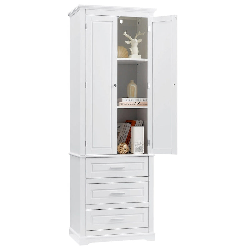 Armoire haute de rangement à trois tiroirs - S/O