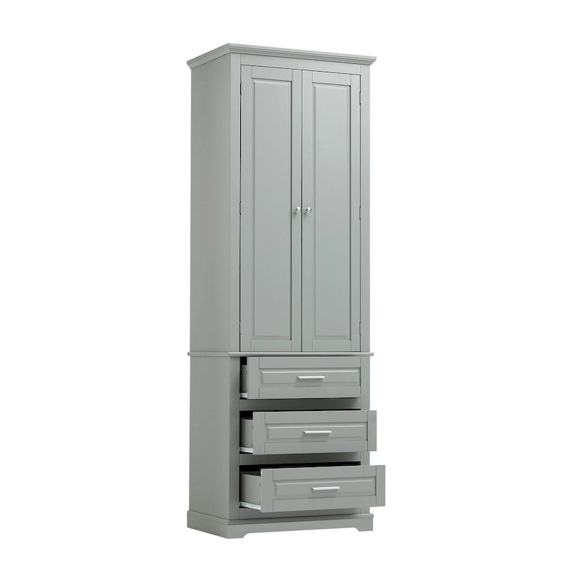 Armoire haute de rangement à trois tiroirs - S/O