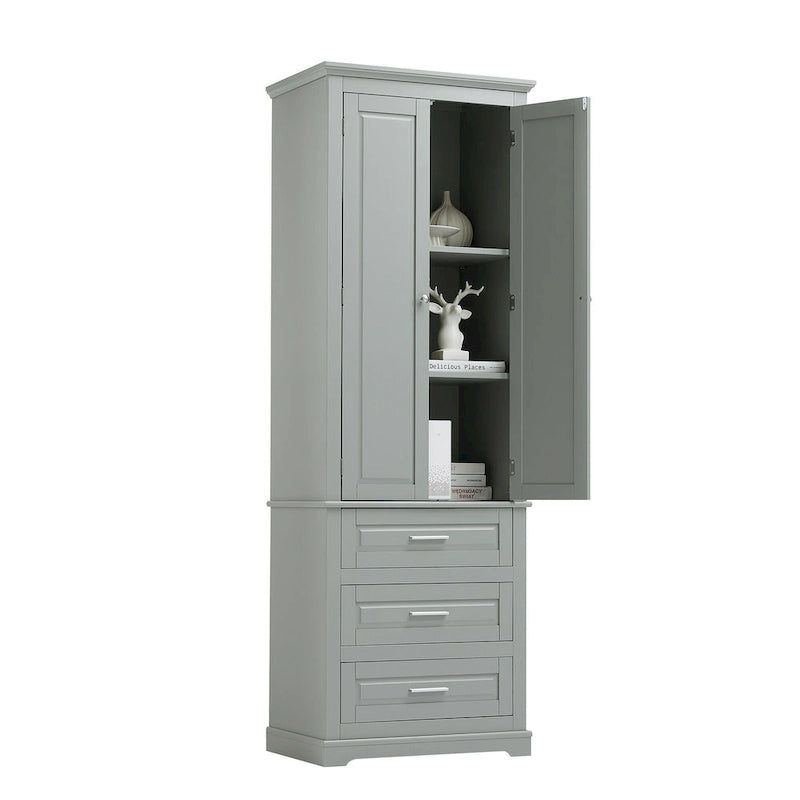 Armoire haute de rangement à trois tiroirs - S/O
