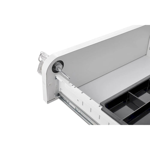 Meuble de classement mobile à 3 tiroirs, meuble polyvalent, conception à 5 roues anti-basculement en acier laminé à froid étanche à l'humidité